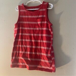 Jumping Beans Red Striped Tank Top Boy’s Size 7